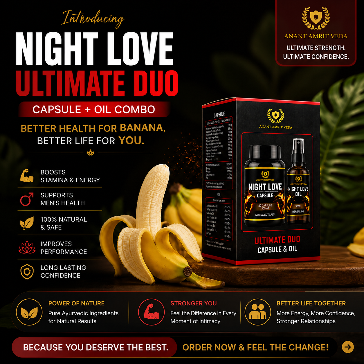 Night Love Ultimate Combo - अंदर से जोश | बाहर से मजबूत और ठोस